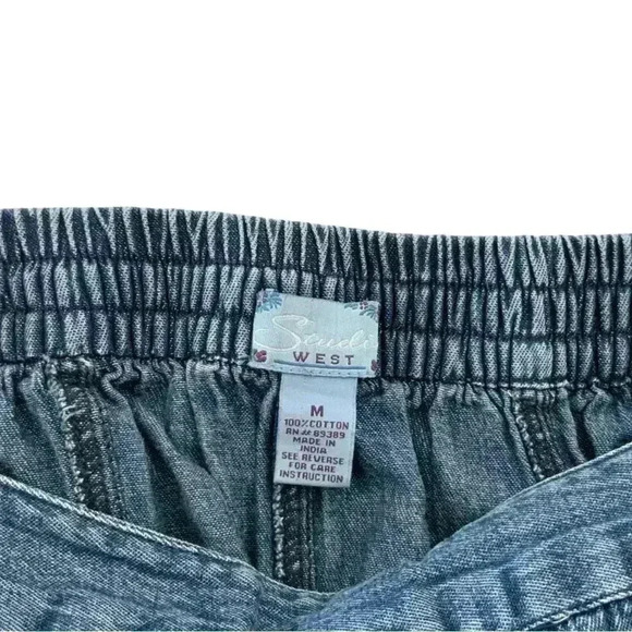 Studio West Patchwork Denim Midi Skirt M - Picture 5 of 5